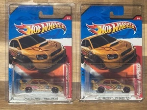 Hot Wheels - ‘11 Thrill Racers Volcano - Subaru Impreza - Yellow - lot of 2 - Picture 1 of 1