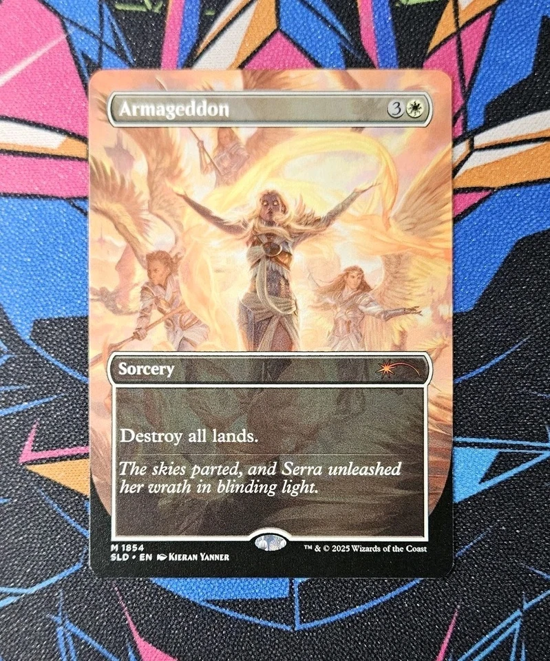 Armageddon NM Borderless MTG Secret Lair Artist Series Kieran Yanner Unplayed  - Image 1 of 1