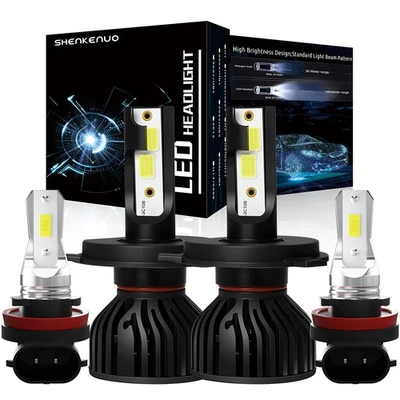 Para Mazda 2 2011-2017 - 4x Faros LED Faros Antiniebla Bombillas de haz alto y bajo 6000K Foto 1 de 4