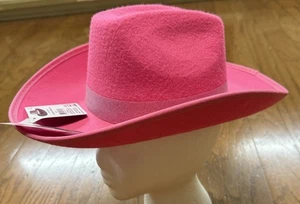 Cowboy Cowgirl Hut rosa Filz Kind Einheitsgröße Alter 3+ Kostüm Verkleidung NEU! - Bild 1 von 7