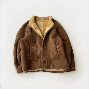 VTG Streetwear Hysteric Japanese Style sheep skin coat  Mohair  Coat Jacket 80s - Picture 1 of 10