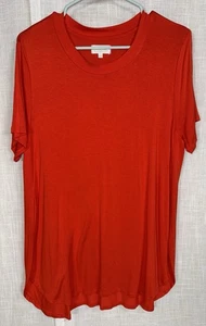 Mud Pie Women’s S Small T-Shirt Dress Swim Coverup Orange Short Sleeve SS - Picture 1 of 5