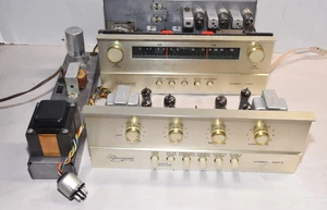 Ravenswood T1000 1000B Tube Stereo AM FM Sintonizzatore Amplificatore Alimentatore FUNZIONANTE - Foto 1 di 9
