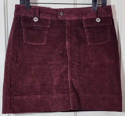 Patagonia Skirt Women's Size 6 Dark Ruby W's Corduroy Mini Worn Wear Gorpcore  - Image 1 of 4