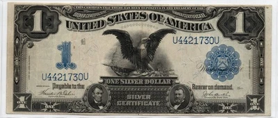 Series 1899 - $1 One Silver Certificate “Black Eagle” Large Size Note - Image 1 of 2