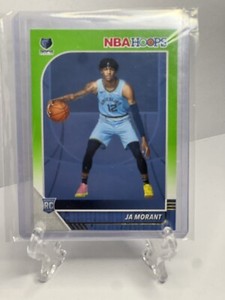 Ja Morant 2019-20 Hoops NEON GREEN PARALLEL Rookie NBA Memphis Grizzlies