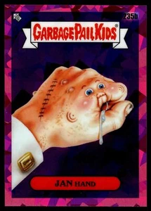 2023 Topps Garbage Pail Kids SAPPHIRE JAN HAND FUCHSIA REFRACTOR 6/75 235b - Picture 1 of 2