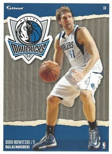 DIRK NOWITZKI FATHEAD TRADEABLES DALLAS MAVERICKS NBA GERMANY DECAL 2014-15 #13 - Picture 1 of 3