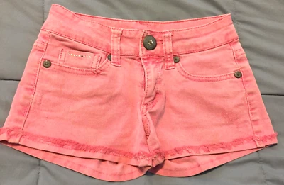 Guess Jeans pink distressed girl's short shorts 7 - Image 1 of 4