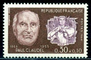 1968 Paul Claudel,poet,dramatist,Maid of Orléans,Joan of Arc,France,1630,MNH - Picture 1 of 2