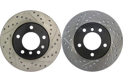 PAR de rotores de freno de disco Stoptech delanteros para BMW 318i 1992-1999 (42668) Foto 1 de 4