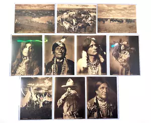 1909 Set (10) Foto antiche originali George Geo Cornish nativi americani indiani - Foto 1 di 14