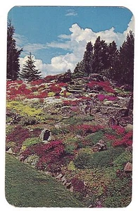 OHME GARDENS Ein Künstlertraum wird wahr Blumen Felsen WASHINGTON Postkarte WA - Bild 1 von 2