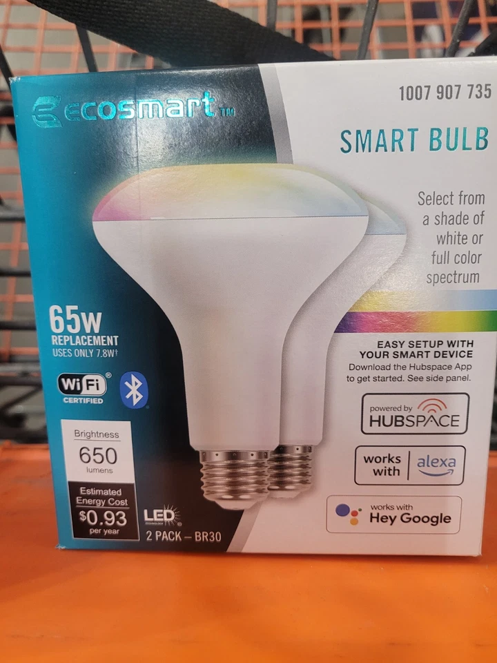 LED /Eco-Smart BR30 65W Replacement dimmable bulbs blue tooth , wifi Alexa - Image 1 of 1