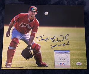 Taylor Ward FULL NAME Signed 11x14 Photo Los Angeles Angels 2015 1st Round PSA - Picture 1 of 2