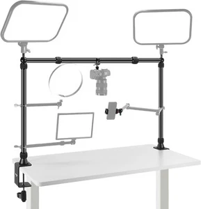 NEEWER Overhead Camera Mount Rig 2C Clamp Stand with 2 Ball Heads NK002 - Picture 1 of 8