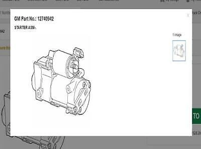 12740942 GM OEM STARTER 2023-2024 Silverado Express Suburban - Image 1 of 1