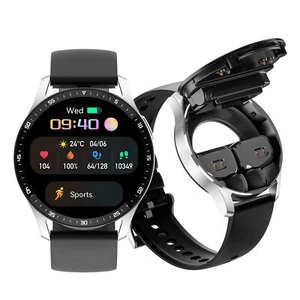 Reloj inteligente 2 en 1 con auriculares Bluetooth reloj de pulsera deportivo fitness pulsera - Imagen 1 de 14