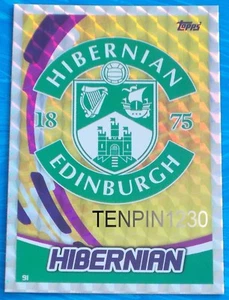 MATCH ATTAX SPFL 2017/2018 HIBERNIAN BADGE CREST #91 - Picture 1 of 1