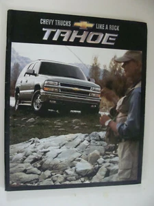 Chevrolet Tahoe 2002 concesionarios publicidad folleto de ventas camionetas Chevy nuevo en stock - Imagen 1 de 1