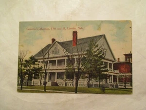 Nebraska Postcard Governors Mansion 15th and H Lincoln 1913 NE - Picture 1 of 2