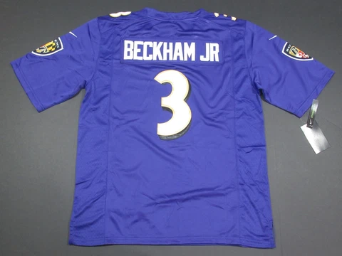 Odell Beckham Jr. Baltimore Ravens On-Field Men's Game Jersey Purple Cover
