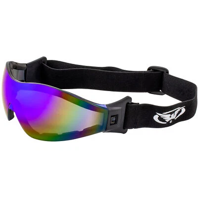 Gafas acolchadas Global V Z-33 para motociclismo paracaidismo lente espejo azul G-Tech Foto 1 de 4