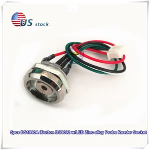 5pcs DS1990A iButton DS9092 w/LED Zinc alloy Probe Reader Socket - Picture 1 of 7