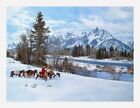 Early Snow In The Tetons Canvas 30" X 40" Artist Proof, Paul Calle, Mountain Man