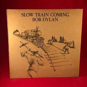 BOB DYLAN Slow Train Coming 1979 UK PROMO Vinyl LP + INNER original record - Picture 1 of 7