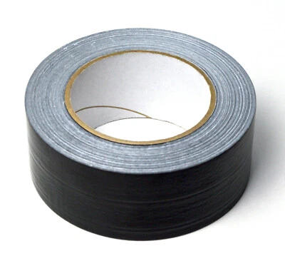 CIRET 1 Rolle 48 mm x 50 m Gewebeband Steinband Panzertape Klebeband Gaffa Schwarz