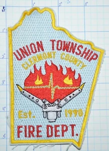 OHIO, UNION TOWNSHIP VINTAGE FIRE DEPT PATCH - Picture 1 of 1