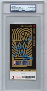 Fred Vanvleet Signed Autograph 2019 NBA Finals Game 1 Ticket Stub Raptors PSA - Picture 1 of 2