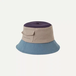 SealSkinz Lynford Waterproof Canvas Bucket Hat Navy/Beige/Blue - Picture 1 of 2