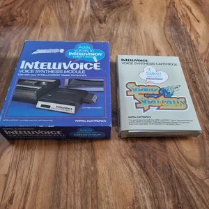 Boxed Mattel Intellivoice Voice Synthesis Module  with space Spartans. - Afbeelding 1 van 7