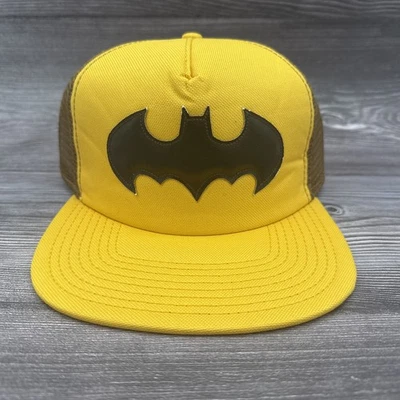 NUEVO CON ETIQUETAS DC Comics Batman Para hombres Gorra de Béisbol Ajustable Snapback Amarillo Spencers Regalo Foto 1 de 4