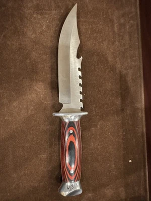 Kentucky Cutlery Company 12” cuchillo de caza con funda, hoja de 6” EE. UU.  Foto 1 de 4