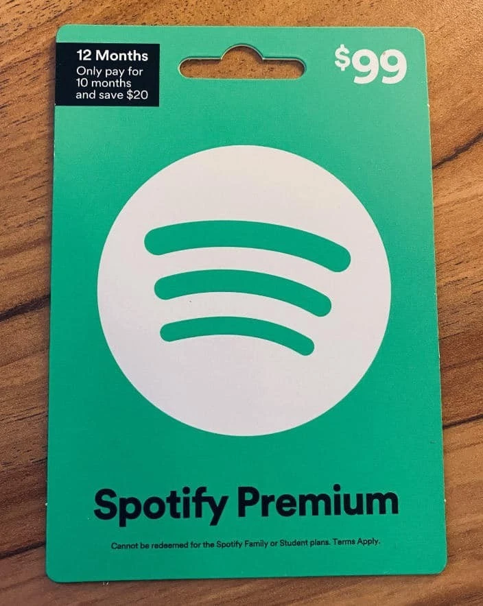 GIFT CARD SPOTIFY PREMIUM 12 MESI (LEGGI DESCRIZIONE) - Immagine 1 di 1
