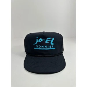 Vintage Jo-el Sonnier 1990er Country Cajun Musik Druckknopflasche Mütze schwarz bestickt - Bild 1 von 7