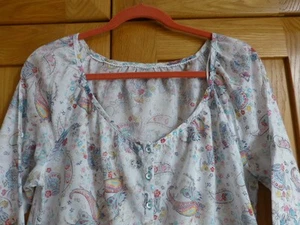 COTTON LOOSE TOP SIZE 14- FROM ESPRIT ROLL UP/DOWN SLEEVE. - Picture 1 of 5