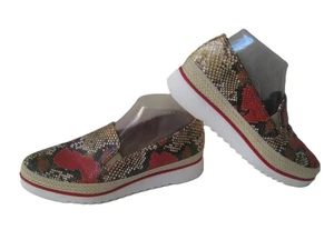DONALD PLINER FINNI SCHLANGENMUSTER LEDER HALBSCHUHE DAMEN US 8M HEISSER KOSTENLOSER VERSAND - Bild 1 von 7