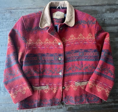 Vintage Woolrich Made In USA Western Wool Jacket - Western Pattern XL - Image 1 of 4