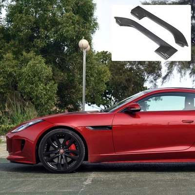Cuadro de ventilación de aire guardabarros de fibra de carbono real para Jaguar F-TYPE X152 2013-2020 Foto 1 de 4
