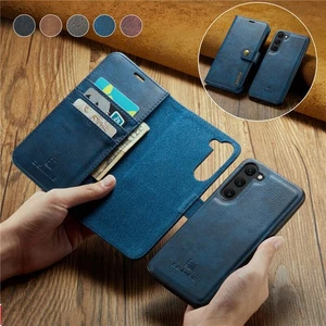 Funda tipo billetera de cuero magnética extraíble para Samsung S25 S24 S23FE Ultra S22 - Imagen 1 de 82