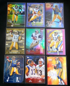 2000-01 Topps Chrome Bowmans Best Ultra Kurt Warner All Insert Rookie Card lote 9 - Imagen 1 de 2