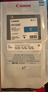 Canon PFI 320C CYAN Ink Tank- High Capacity - Zdjęcie 1 z 2