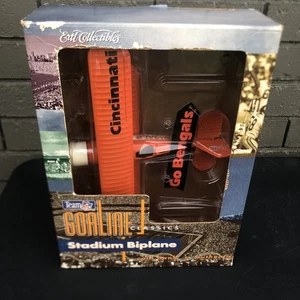 Ertl NFL Goal Line Classics Stadium Biplane Cincinnati Bengals 1996 Open Box - Picture 1 of 24