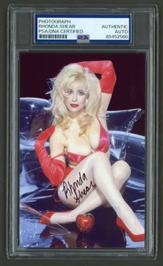 Rhonda Shear signiertes Foto (PSA) sexy Model 80er 90er Hot Lingerie USA Up All Night - Bild 1 von 2