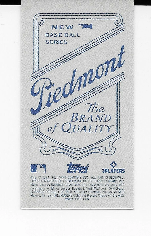 2021 Topps 206 Wave 6 Base Piedmont Back Pick One - Image 1 of 1