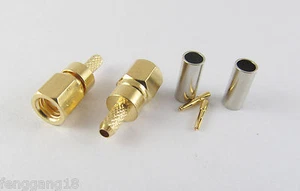 1x SMC hembra Jack crimpado recto para conector RF RG174 RG179 RG316 RG188 cable - Imagen 1 de 3